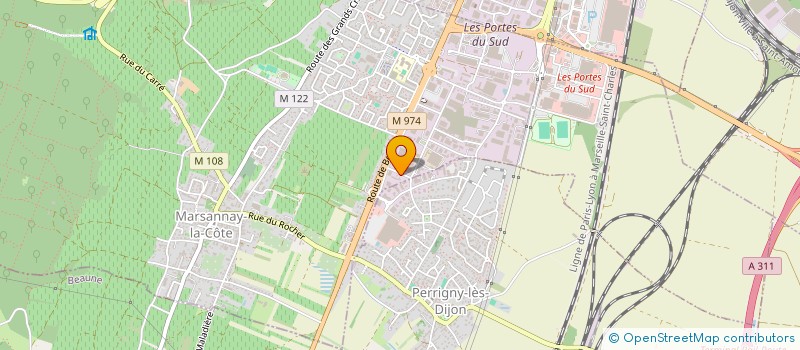 localisation de l'entreprise TE2V à MARSANNAY-LA-COTE