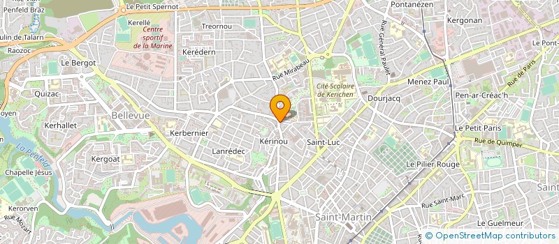 localisation de l'entreprise TEA à BREST