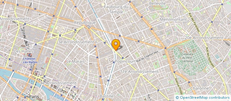 localisation de l'entreprise TEA à PARIS