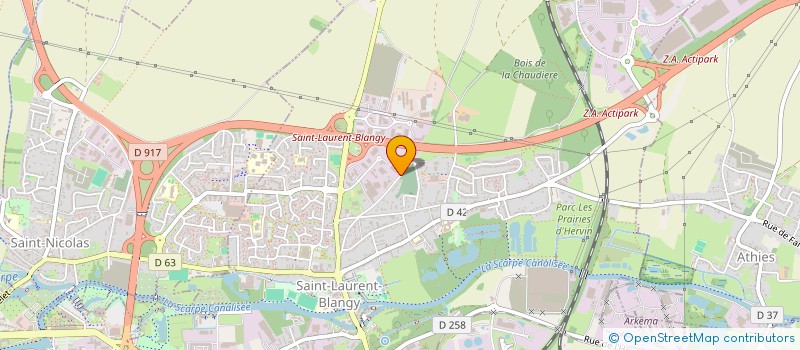 localisation de l'entreprise TEA  SAINT-LAURENT-BLANGY