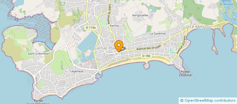 localisation de l'entreprise TEA à CARNAC