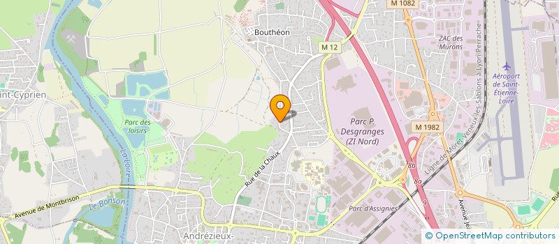 localisation de l'entreprise TEA  ANDREZIEUX-BOUTHEON