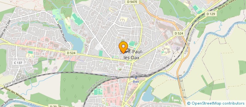 localisation de l'entreprise TEA APO  SAINT-PAUL-LES-DAX