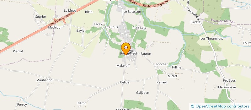 localisation de l'entreprise TEA HABITAT  MEILHAN