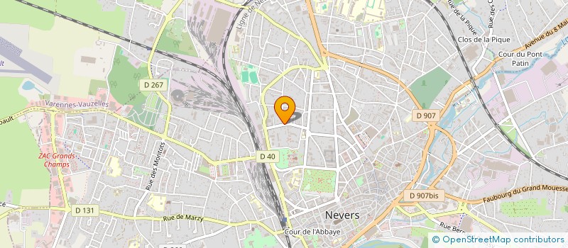 localisation de l'entreprise TEA ROUSSEAU à NEVERS