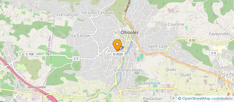 localisation de l'entreprise TEA SHOP  OLLIOULES