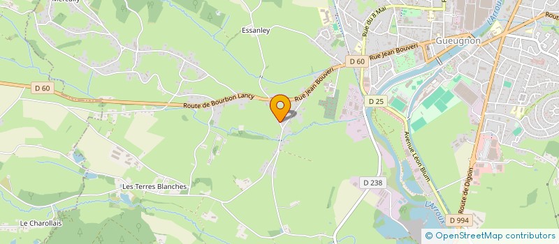 localisation de l'entreprise TEA TILT  GUEUGNON