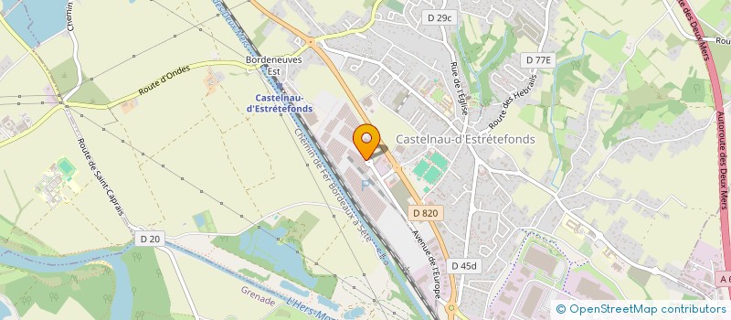 localisation de l'entreprise TEA TOULOUSE  CASTELNAU-D'ESTRETEFONDS