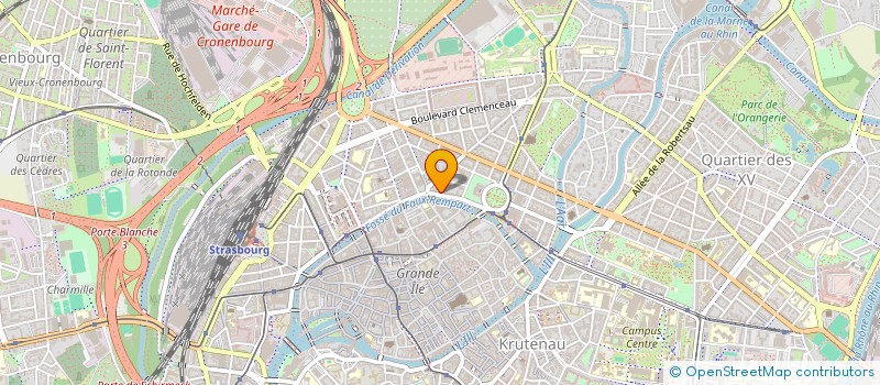 localisation de l'entreprise TEAM 1 à STRASBOURG