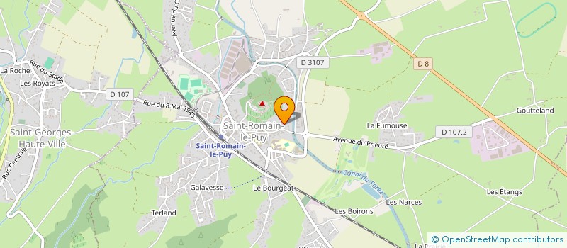 localisation de l'entreprise TEAM 106 42  SAINT-ROMAIN-LE-PUY