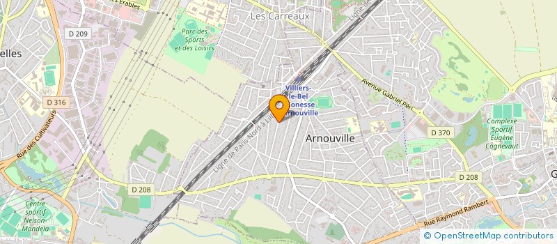 localisation de l'entreprise TEAM 2000 GARGES LES GONESSE  ARNOUVILLE