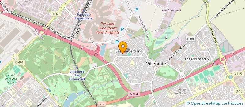 localisation de l'entreprise TEAM 2M à VILLEPINTE