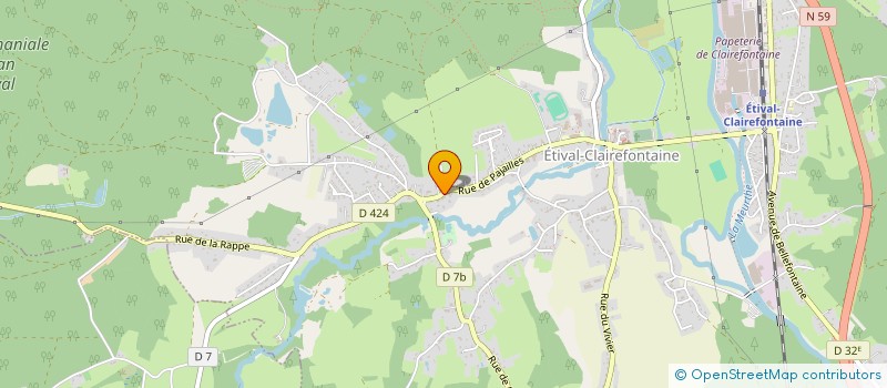 localisation de l'entreprise TEAM 387  ETIVAL-CLAIREFONTAINE