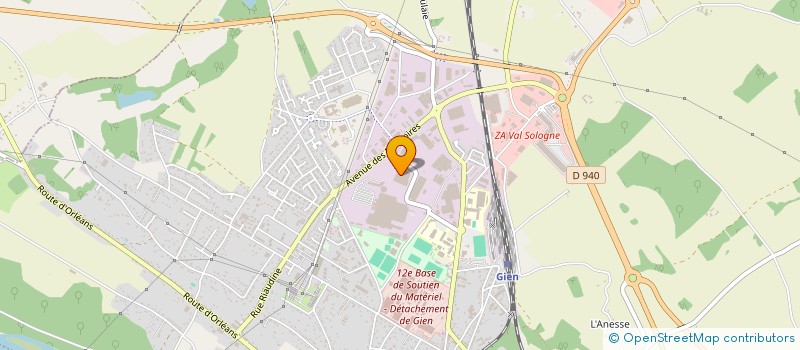 localisation de l'entreprise TEAM 45 EXPRESS à GIEN