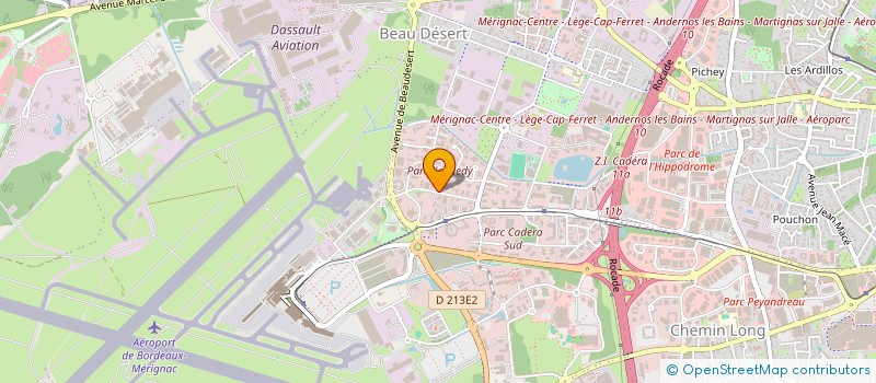 localisation de l'entreprise TEAM à MERIGNAC
