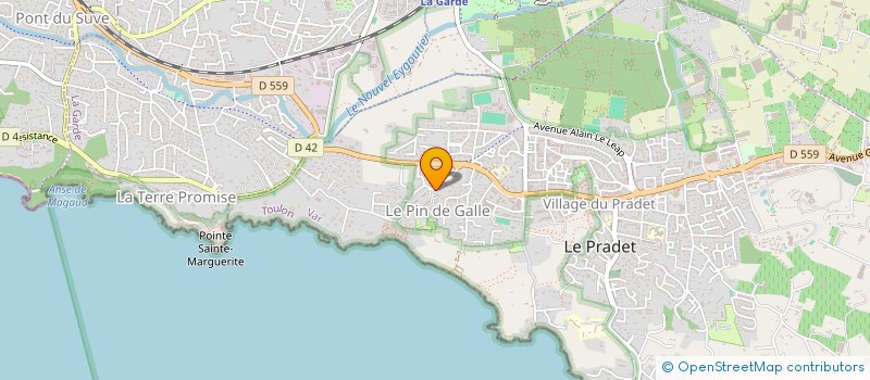 localisation de l'entreprise TEAM 54  LE PRADET