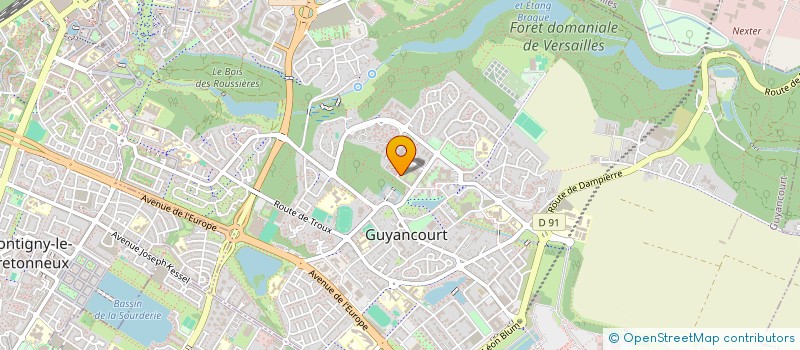 localisation de l'entreprise TEAM 78 ELR  GUYANCOURT