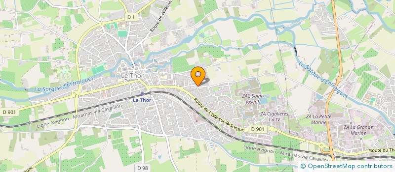 localisation de l'entreprise TEAM  L'ISLE-SUR-LA-SORGUE