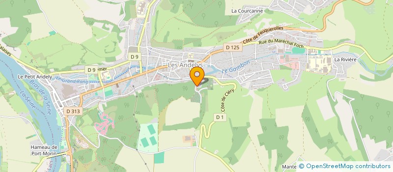 localisation de l'entreprise TEAM, AB  LES ANDELYS