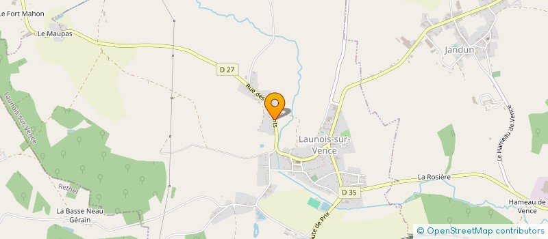 localisation de l'entreprise TEAM AB SPORT  LAUNOIS-SUR-VENCE