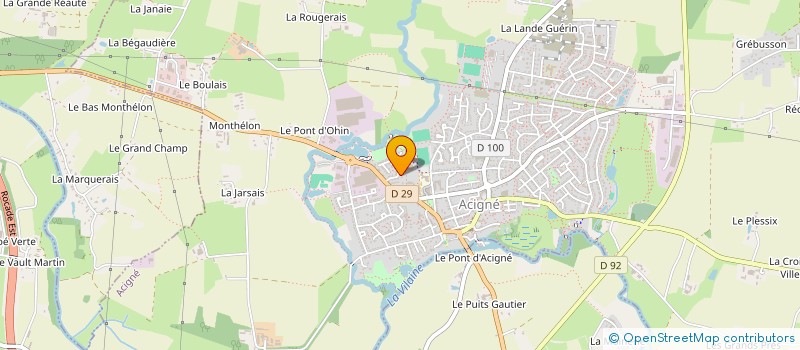 localisation de l'entreprise TEAM ACIGNE BMX  ACIGNE