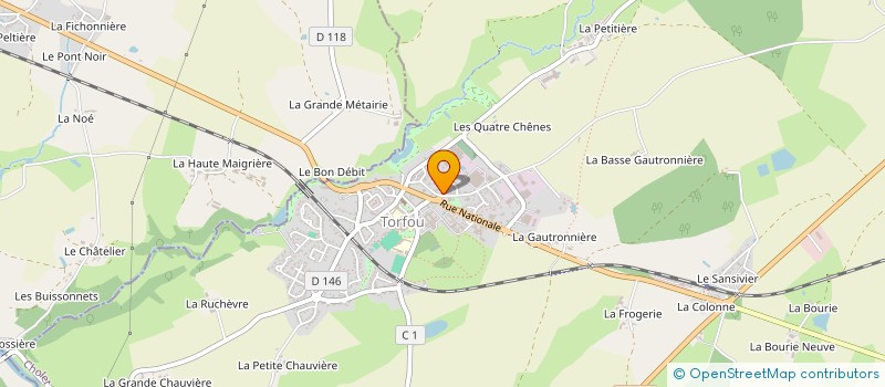 localisation de l'entreprise TEAM ADOS - FOYER DES JEUNES TORFOU à SEVREMOINE