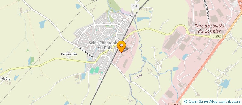 localisation de l'entreprise TEAM-AGENCEMENT à SAINT-CHRISTOPHE-DU-BOIS
