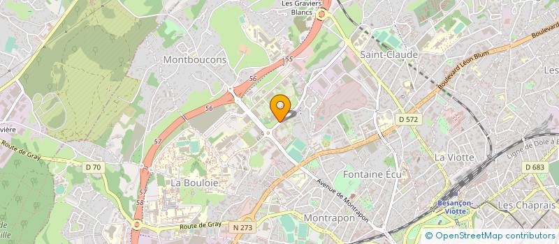 localisation de l'entreprise TEAM AGORA à BESANCON