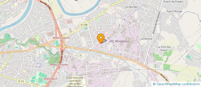 localisation de l'entreprise TEAM ALBI à ALBI