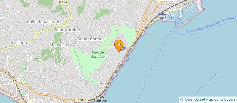 localisation de l'entreprise TEAM-ALTER  VALLAURIS