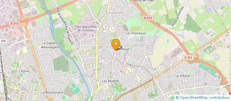 localisation de l'entreprise TEAM AMASPORT 72  COULAINES