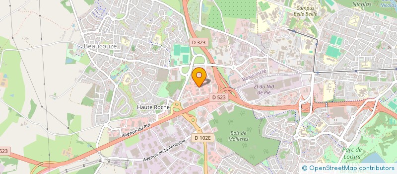 localisation de l'entreprise TEAM ANGERS  BEAUCOUZE