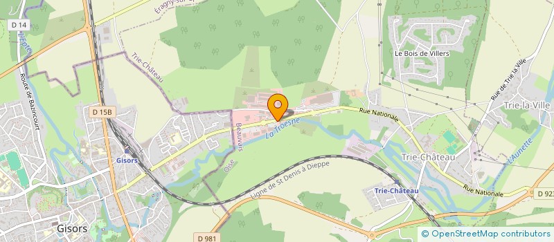 localisation de l'entreprise TEAM AUTO  TRIE-CHATEAU