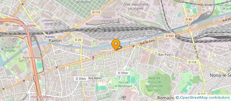 localisation de l'entreprise TEAM AUTO  PANTIN