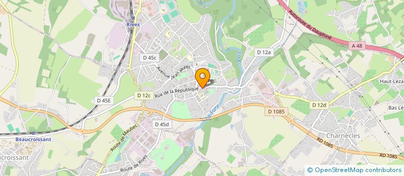 localisation de l'entreprise TEAM AUTO  TULLINS