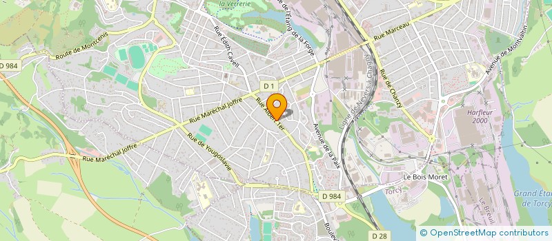 localisation de l'entreprise TEAM AUTO MECA à LE CREUSOT