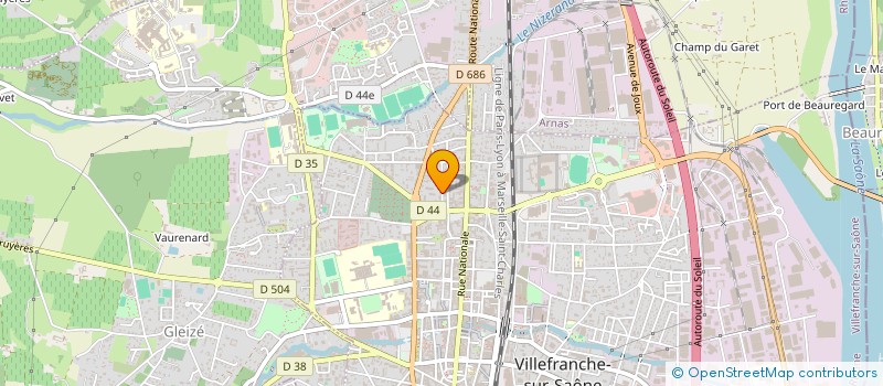 localisation de l'entreprise TEAM B&D TRIATHLON  VILLEFRANCHE-SUR-SAONE