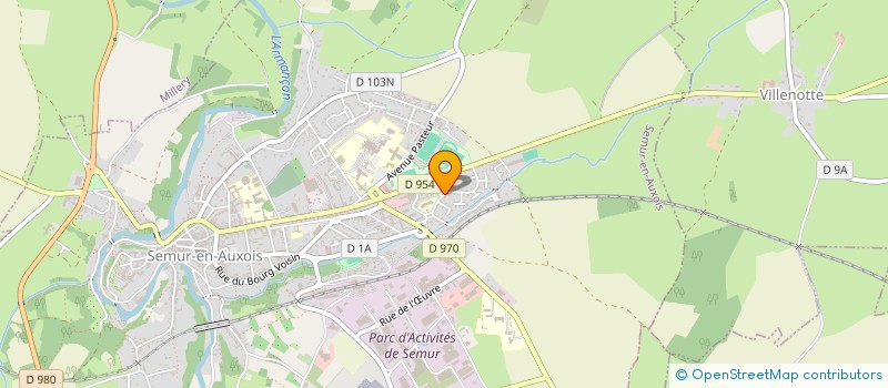 localisation de l'entreprise TEAM BARDIN à SEMUR-EN-AUXOIS