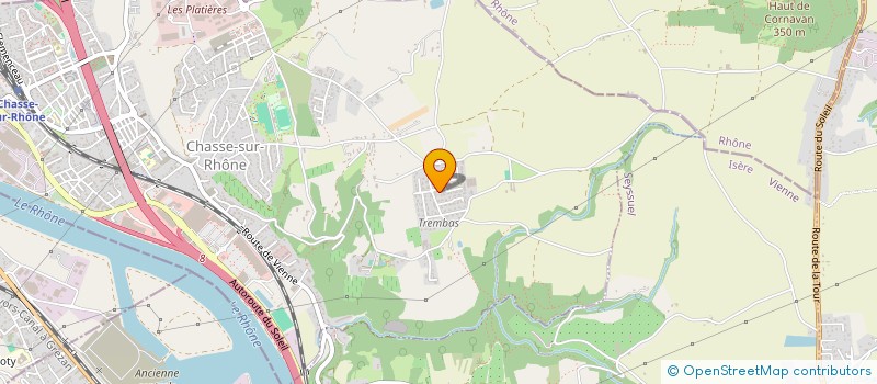 localisation de l'entreprise TEAM BASKET ENTREPRISES  CHASSE-SUR-RHONE