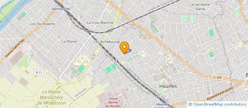 localisation de l'entreprise TEAM BAT  HOUILLES