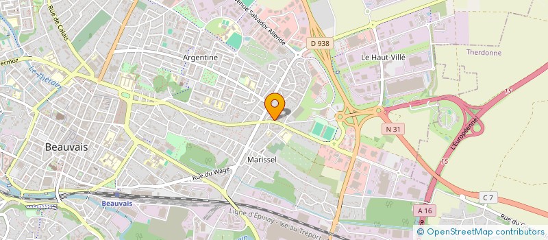 localisation de l'entreprise TEAM BEAUVAISIS PECHE  BEAUVAIS