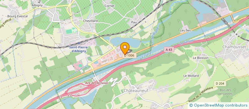 localisation de l'entreprise TEAM BERGIN  SAINT-PIERRE-D'ALBIGNY