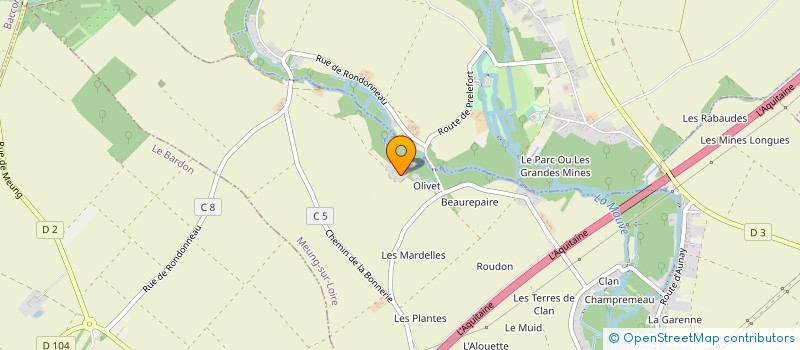localisation de l'entreprise TEAM BLAT'S ORGANISATION  MEUNG-SUR-LOIRE