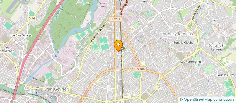 localisation de l'entreprise TEAM BOUVIER 74 à ANNECY