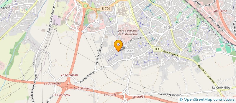 localisation de l'entreprise TEAM BPM BZH  TREGUEUX