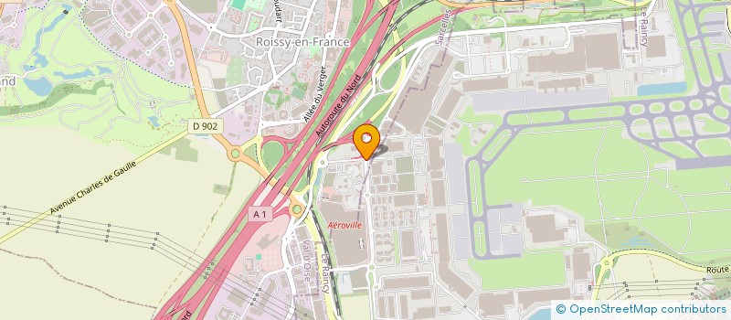 localisation de l'entreprise TEAM BREAK AEROVILLE à ROISSY-EN-FRANCE