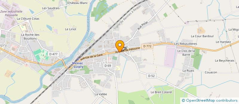 localisation de l'entreprise TEAM BREIZH BUGGY  GUIPRY-MESSAC