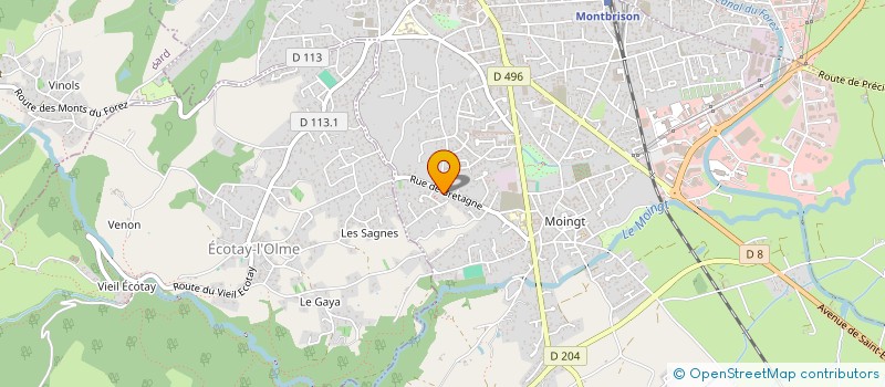 localisation de l'entreprise TEAM BROUSSON MOTO  MONTBRISON