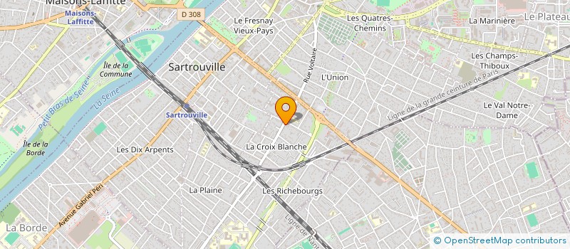 localisation de l'entreprise TEAM C à SARTROUVILLE