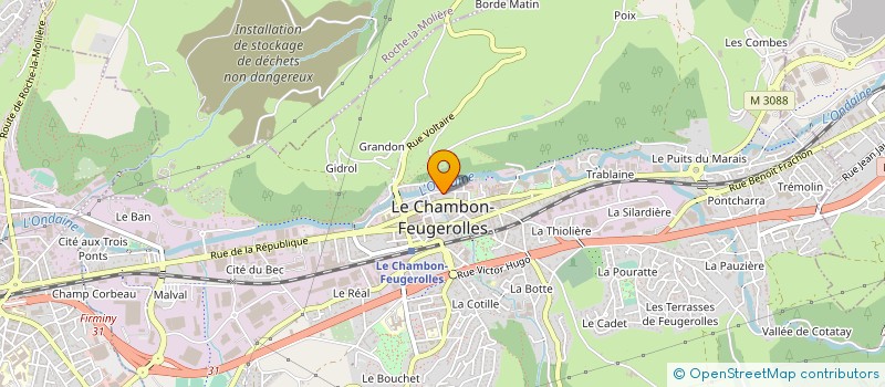 localisation de l'entreprise TEAM CALO à LE CHAMBON-FEUGEROLLES